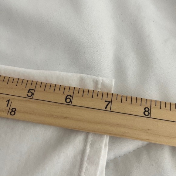 White House Black Market Womens Minimalist White Short Sleeve T-Shirt Medium - Picture 7 of 8